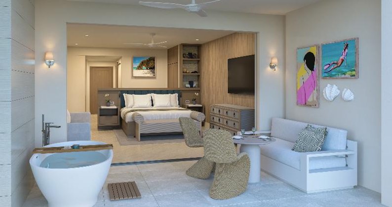 SUITE BEACH FRONT WITH PRIVATE POOL Room