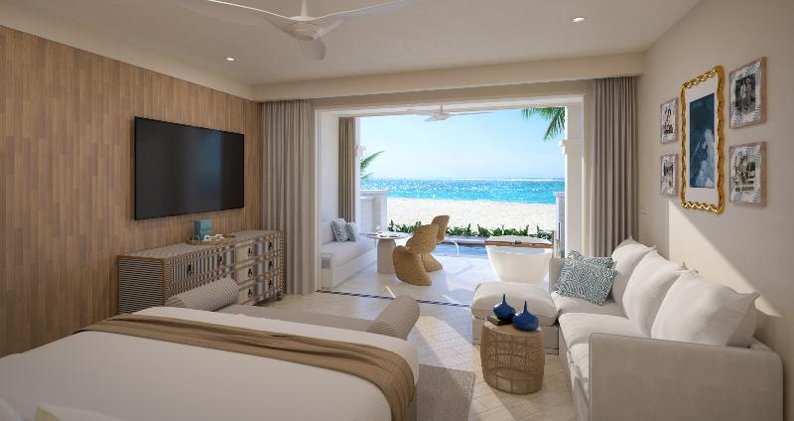 SUITE BEACH FRONT WITH PRIVATE POOL Room
