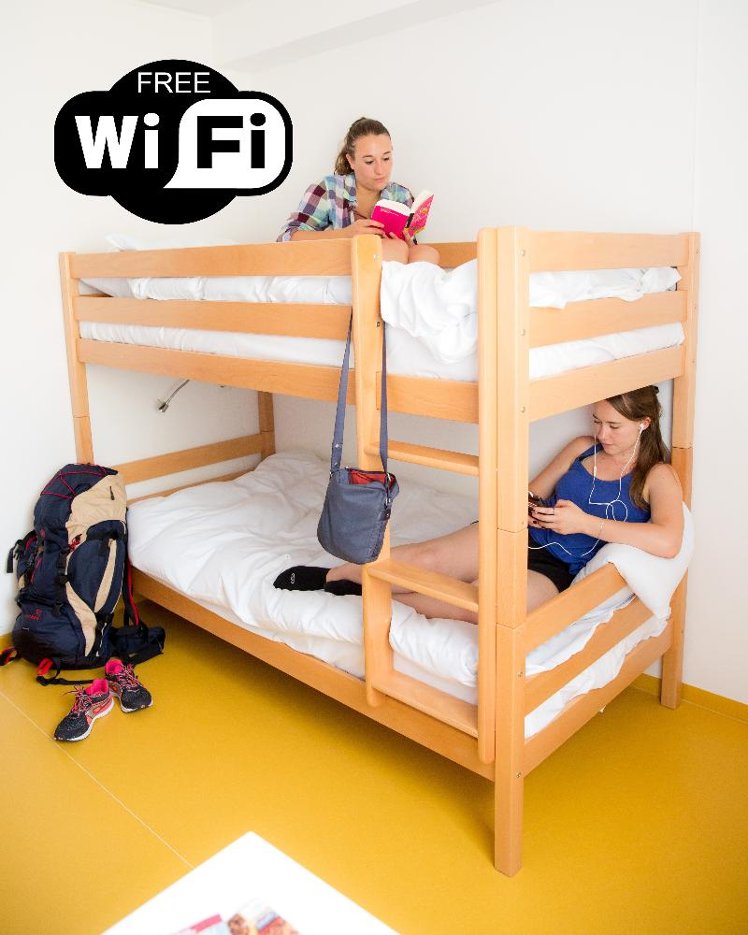 Bed in dormitory CAPACITY 8 Room