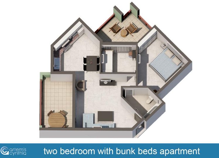 APARTMENT POOL VIEW TWO BEDROOMS Room