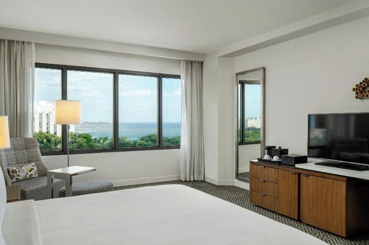 DOUBLE PARTIAL OCEAN VIEW KING BED Room